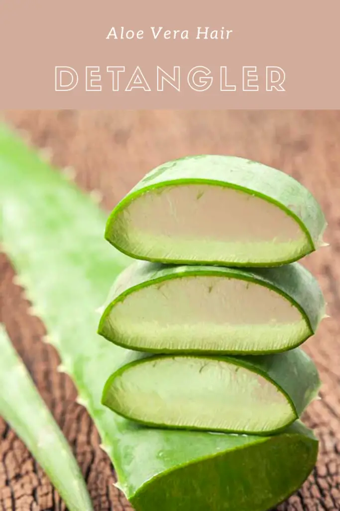 DIY how to make aloe hair mask detangler conditioner