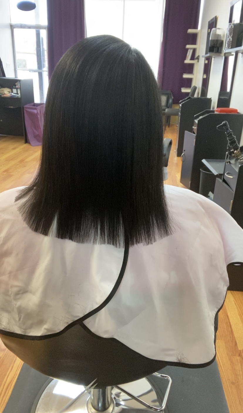 4c hair after silk press