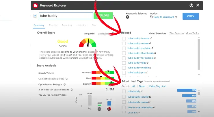 tubebuddy keyword explorer
