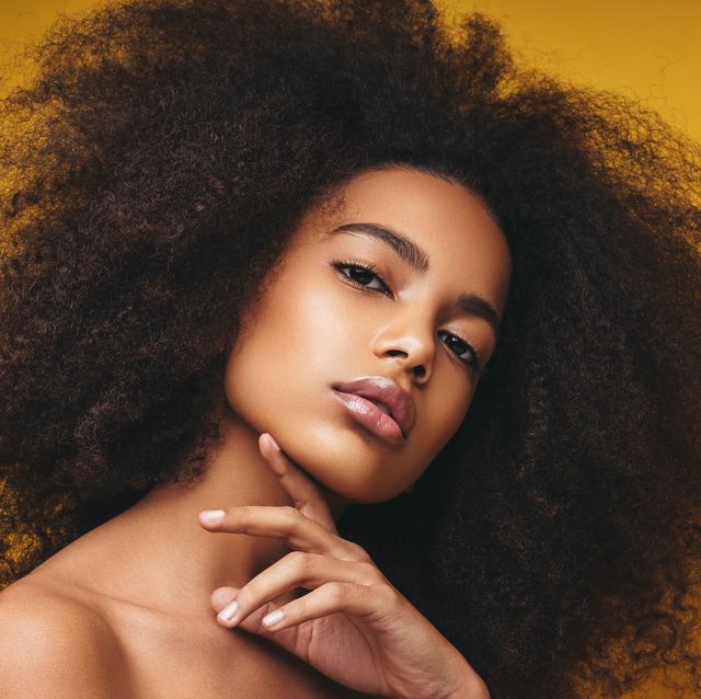 Natural hair on beautiful black women