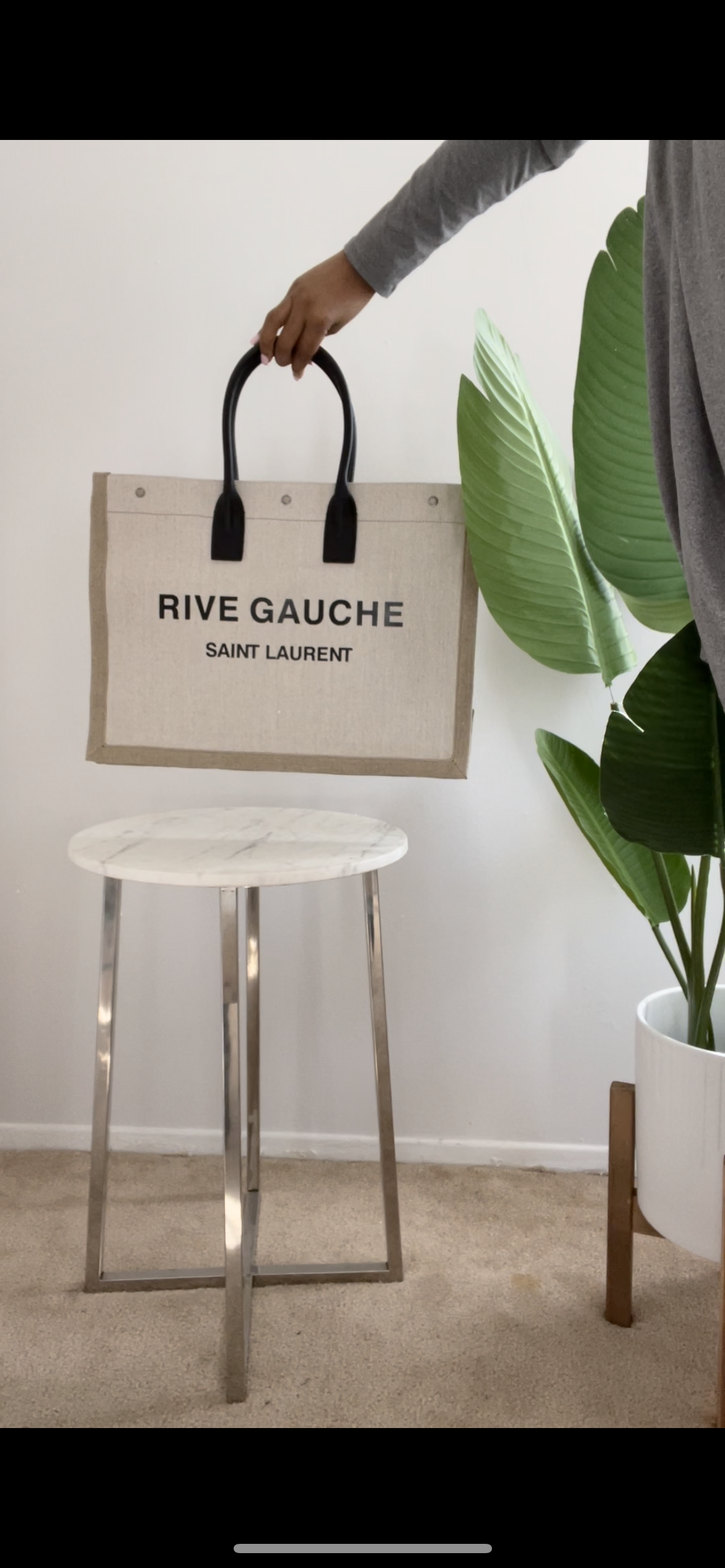 Yves Saint Laurent Canvas tote bag