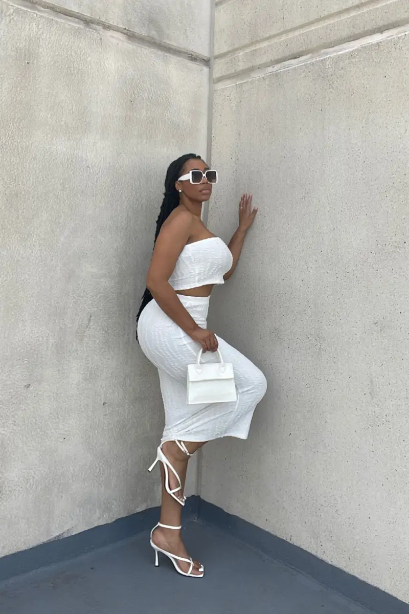 all white outfit